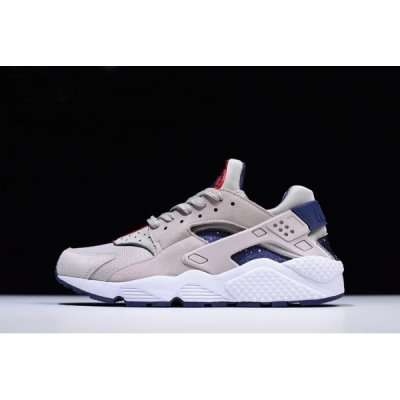 Nike Erkek Air Huarache Run Moon Beyaz / Indigo Spor Ayakkabı Türkiye - 8JGWXPFP